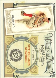 2012 Topps Allen and Ginter What's in a Name #WIN89 Stephen James Strasburg