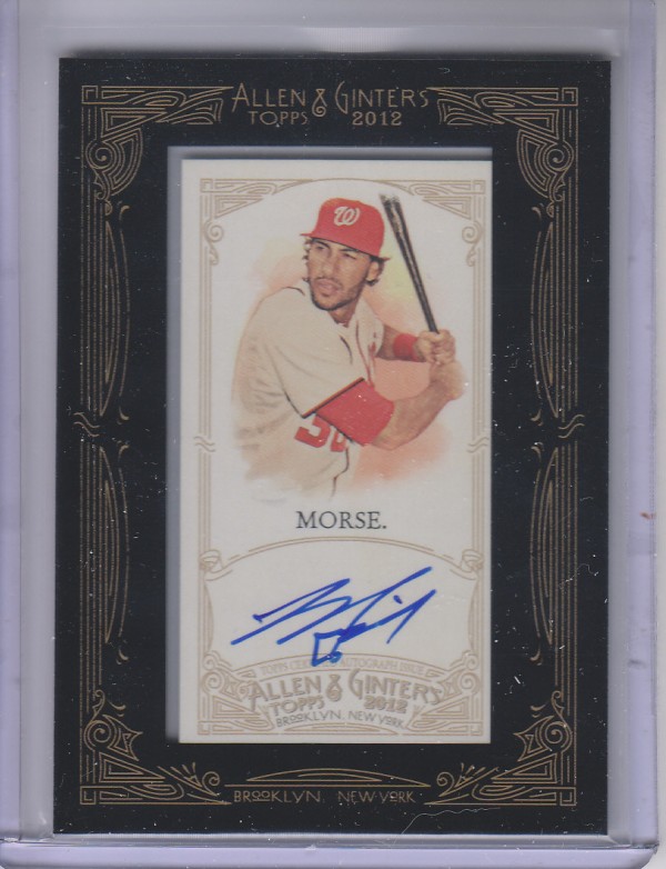 2012 Topps Allen and Ginter Autographs #MMR Mike Morse
