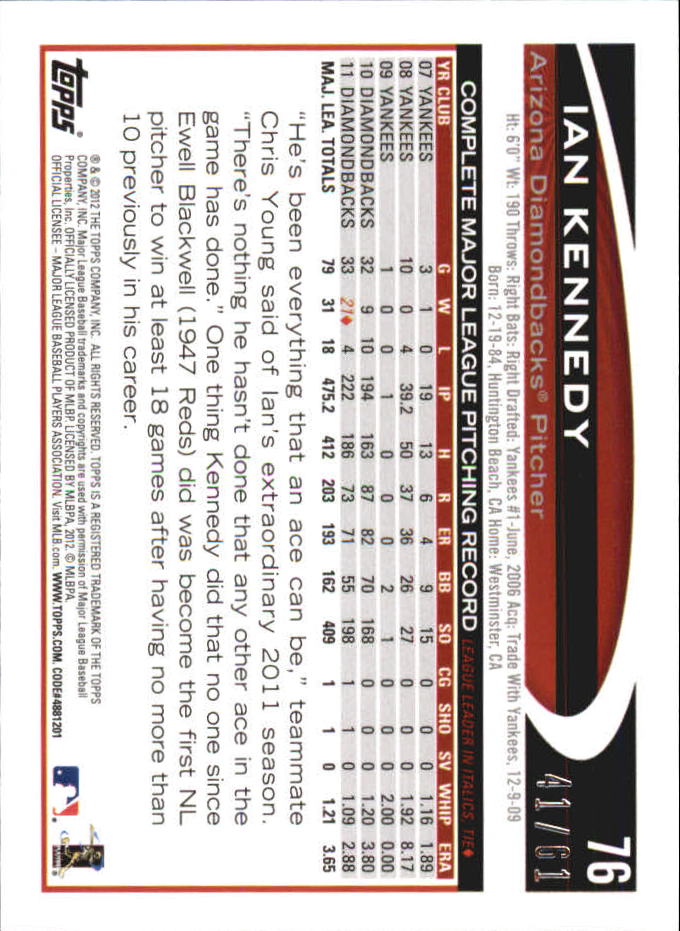 B6956- 2012 Topps Mini Baseball Card #s 1-250 -You Pick- 15+ FREE US SHIP - Picture 153 of 493