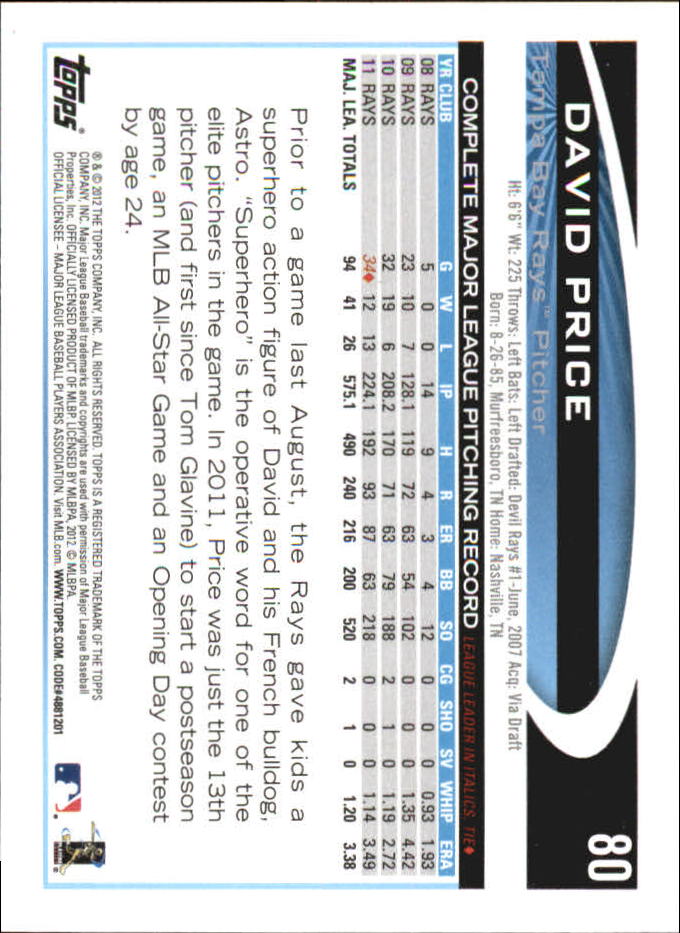 B6956- 2012 Topps Mini Baseball Card #s 1-250 -You Pick- 15+ FREE US SHIP - Picture 161 of 493