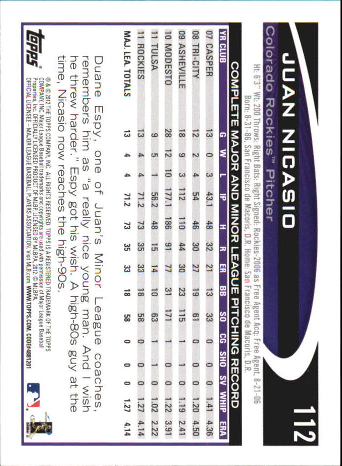 B6956- 2012 Topps Mini Baseball Card #s 1-250 -You Pick- 15+ FREE US SHIP - Picture 223 of 493