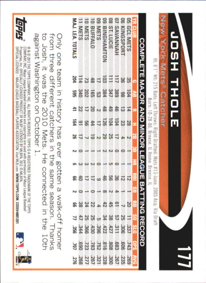 B6956- 2012 Topps Mini Baseball Card #s 1-250 -You Pick- 15+ FREE US SHIP - Picture 351 of 493