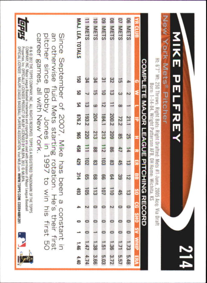 B6956- 2012 Topps Mini Baseball Card #s 1-250 -You Pick- 15+ FREE US SHIP - Picture 423 of 493