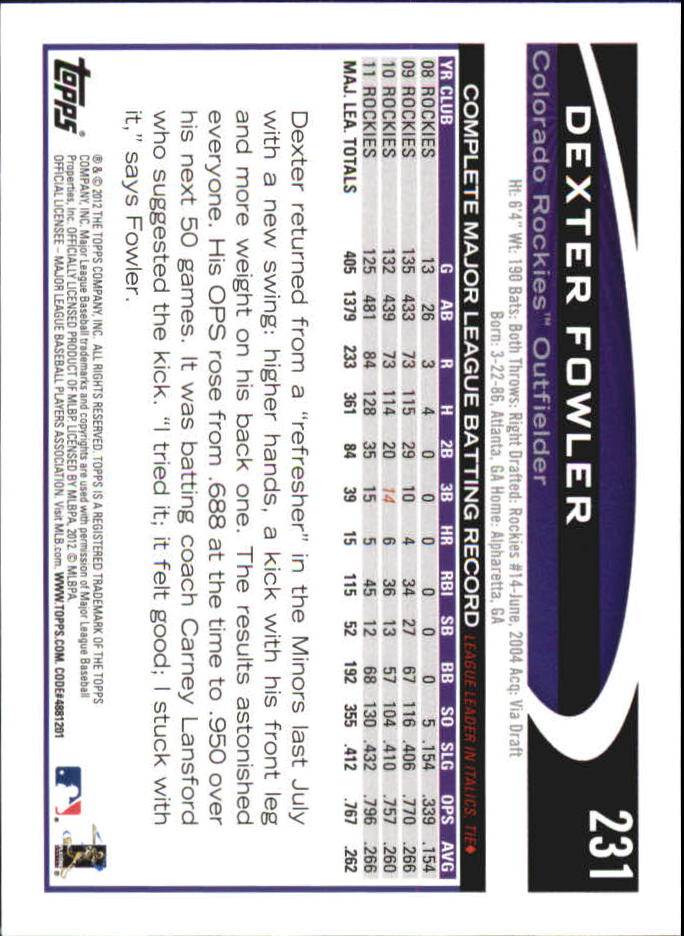 B6956- 2012 Topps Mini Baseball Card #s 1-250 -You Pick- 15+ FREE US SHIP - Picture 455 of 493