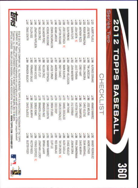 B6956- 2012 Topps Mini Baseball Card # S 251-500 -du Pick- 15 + Gratis US Schiff - Bild 217 von 491