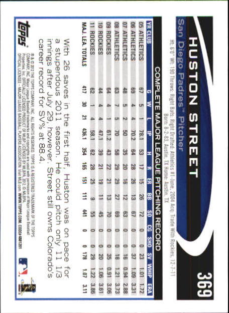 B6956- 2012 Topps Mini Baseball Card # S 251-500 -du Pick- 15 + Gratis US Schiff - Bild 235 von 491