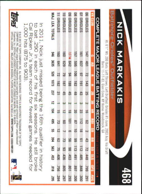B6956- 2012 Topps Mini Baseball Card # S 251-500 -du Pick- 15 + Gratis US Schiff - Bild 429 von 491