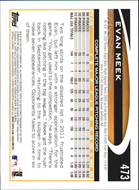 B6956- 2012 Topps Mini Baseball Card # S 251-500 -du Pick- 15 + Gratis US Schiff - Bild 439 von 491