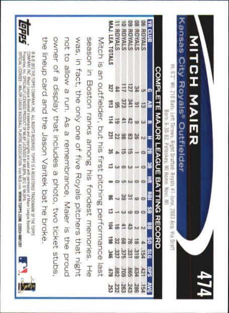 B6956- 2012 Topps Mini Baseball Card # S 251-500 -du Pick- 15 + Gratis US Schiff - Bild 441 von 491