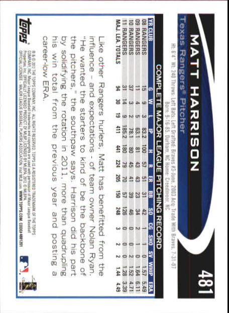 B6956- 2012 Topps Mini Baseball Card # S 251-500 -du Pick- 15 + Gratis US Schiff - Bild 455 von 491
