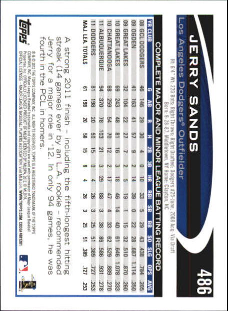 B6956- 2012 Topps Mini Baseball Card # S 251-500 -du Pick- 15 + Gratis US Schiff - Bild 463 von 491