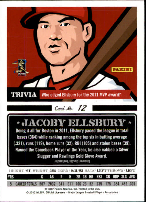 A0720- 2012 Triple Play Baseball #s 1-200 +Rookies -You Pick- 15+ FREE US SHIP - Picture 24 of 359