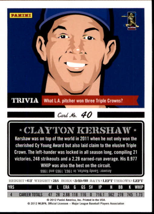 A0720- 2012 Triple Play Baseball #s 1-200 +Rookies -You Pick- 15+ FREE US SHIP - Picture 80 of 359