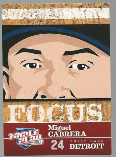 2012 Triple Play #244 Miguel Cabrera FOC