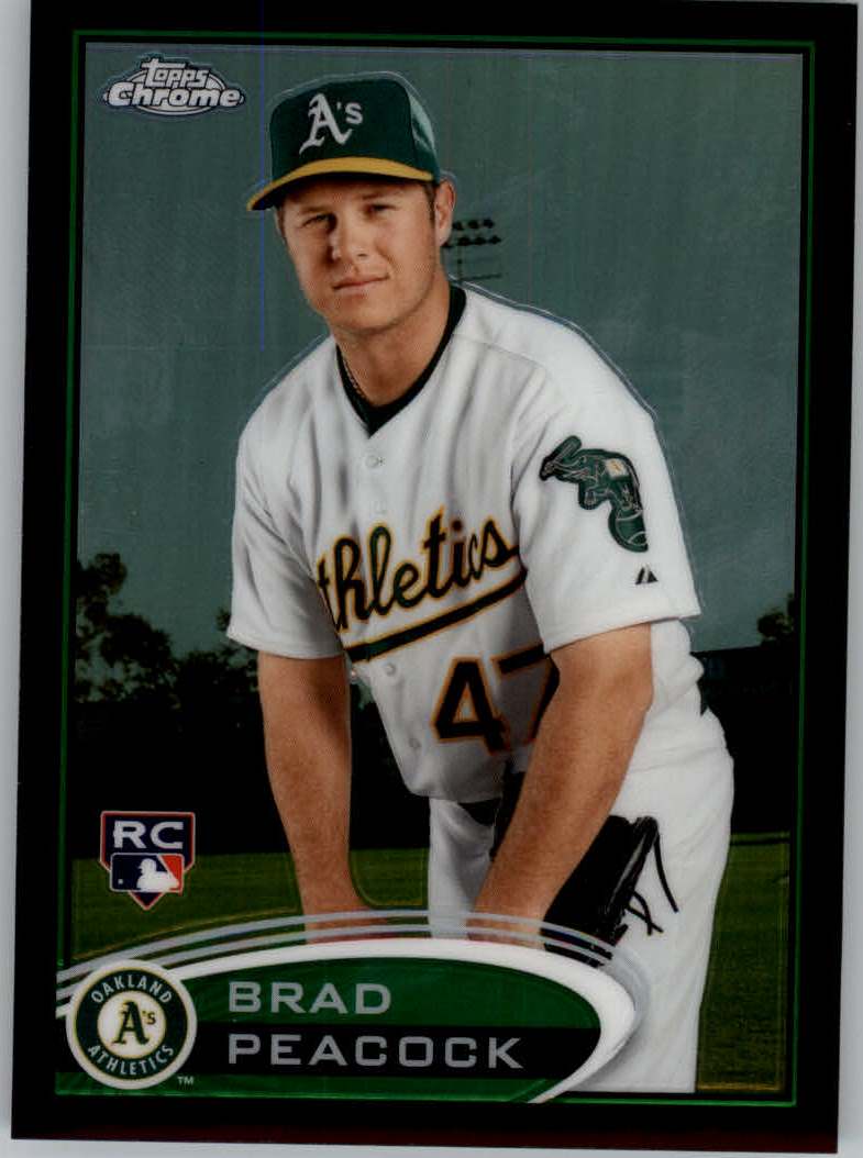 2012 Topps Chrome Black Refractors #163 Brad Peacock