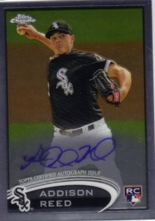 2012 Topps Chrome Rookie Autographs #166 Addison Reed