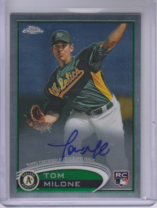 2012 Topps Chrome Rookie Autographs #169 Tom Milone