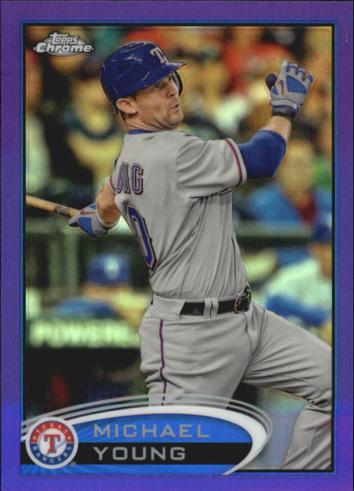 2012 Topps Chrome Purple Refractors #68 Michael Young