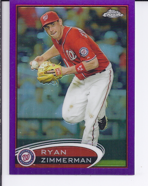 2012 Topps Chrome Purple Refractors #118 Ryan Zimmerman