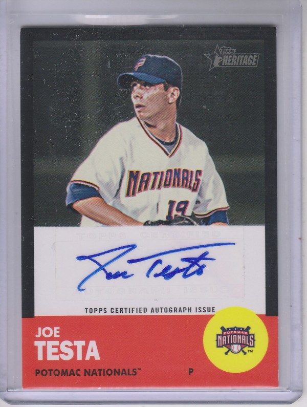 2012 Topps Heritage Minors Real One Autographs Black #JT Joe Testa