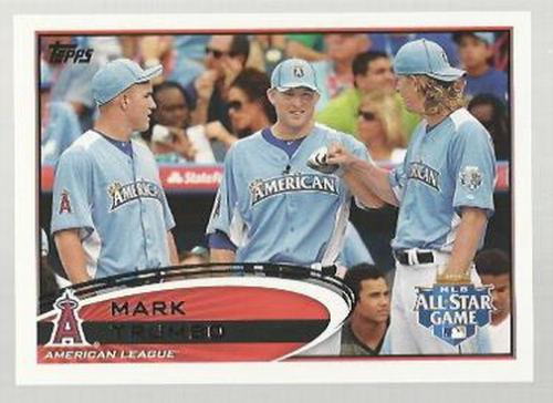 2012 Topps Update #US10B Mark Trumbo/With teammates SP