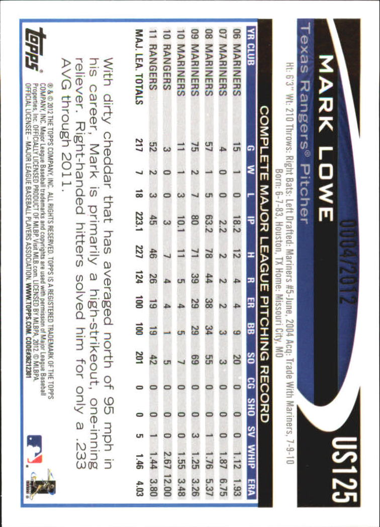 2012 Topps Update Baseball Gold Parallel Singles xxxx/2012 - You Choose - Picture 31 of 83