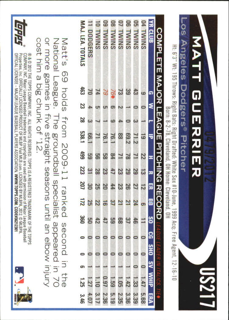 2012 Topps Update Baseball Gold Parallel Singles xxxx/2012 - You Choose - Picture 57 of 83