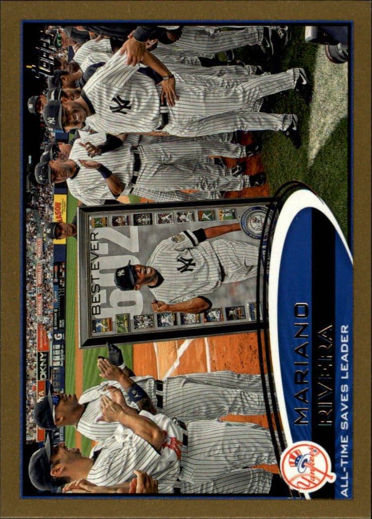 2012 Topps Gold #109 Mariano Rivera RB