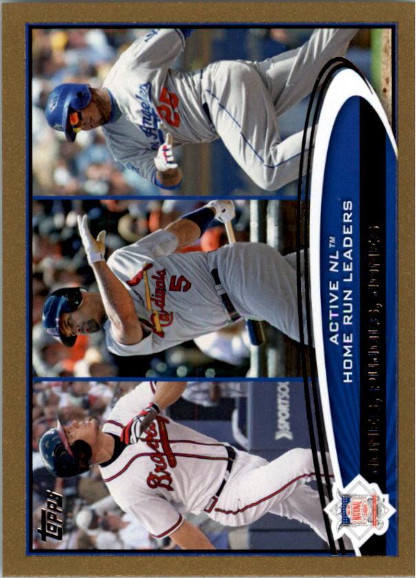 Chipper Jones, Albert Pujols, Andruw Jones 2012 Topps Active NL