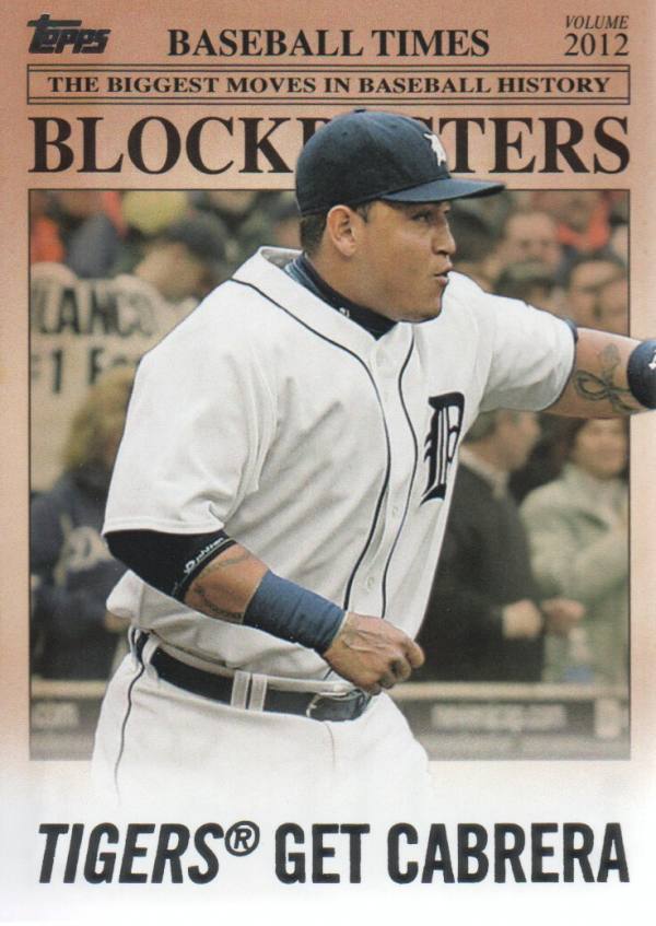 2012 Topps Update Blockbusters #BB8 Miguel Cabrera