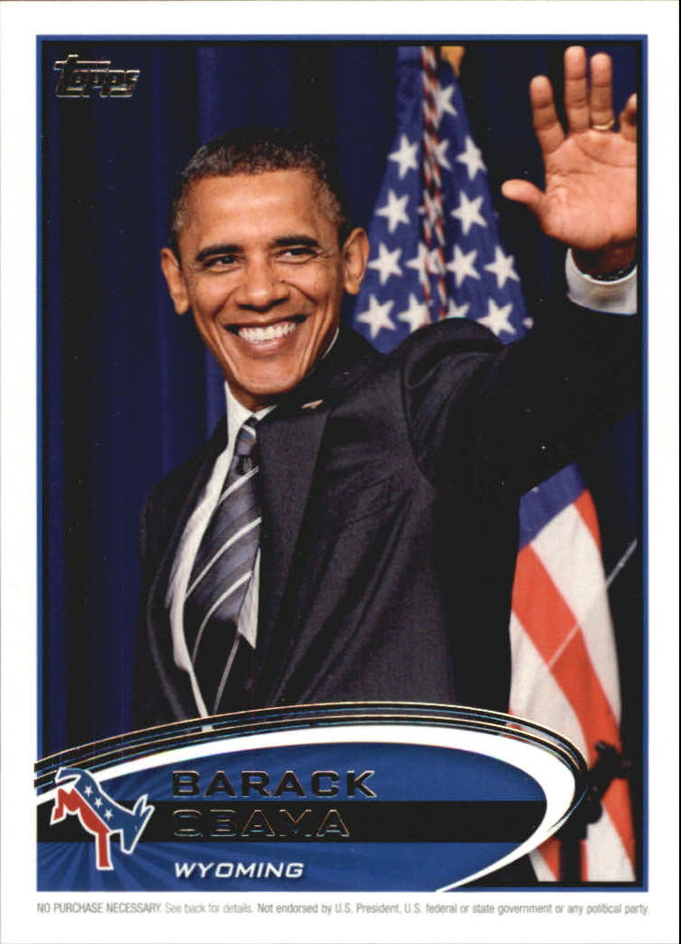 2012 Topps Update Obama Presidential Predictor #PPO50 Barack Obama WY