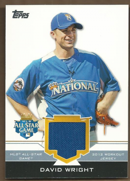 2012 Topps Update All-Star Stitches #DW David Wright