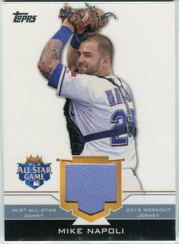 2012 Topps Update All-Star Stitches #MN Mike Napoli