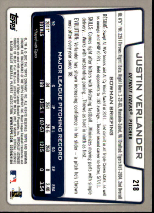 Justin Verlander cards (2007-2023) Tigers Astros Mets - You Choose - Picture 90 of 321