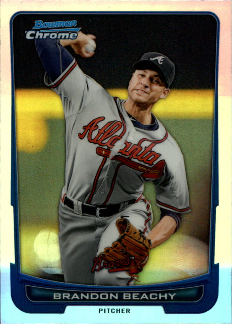 2012 Bowman Chrome Refractors #38 Brandon Beachy