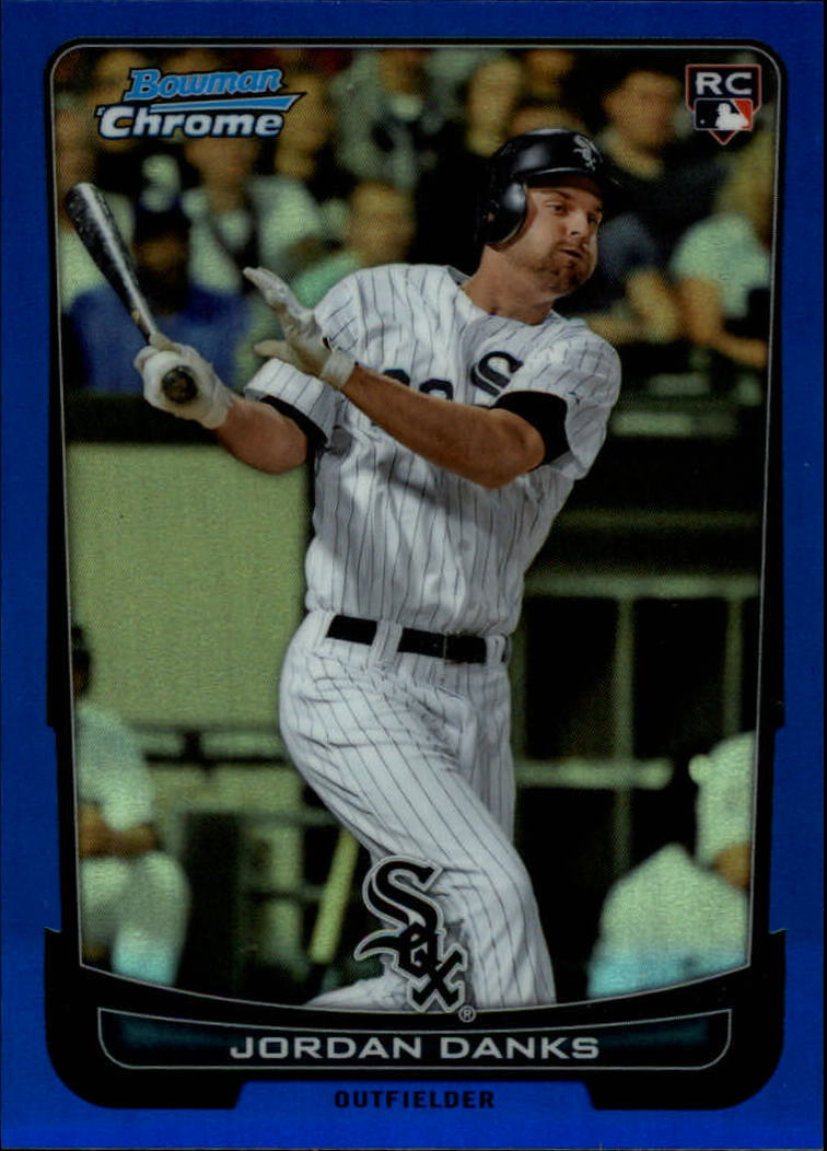 2012 Bowman Chrome Blue Refractors #25 Jordan Danks