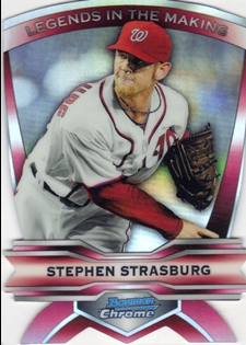 2012 Bowman Chrome Legends In The Making Die Cuts #SS Stephen Strasburg
