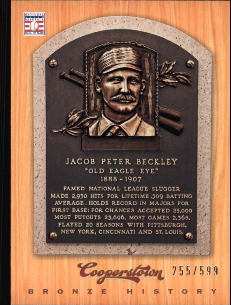 2012 Panini Cooperstown Bronze History #5 Jake Beckley
