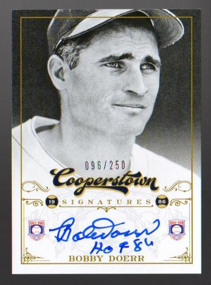 2012 Panini Cooperstown Signatures #11 Bobby Doerr/250