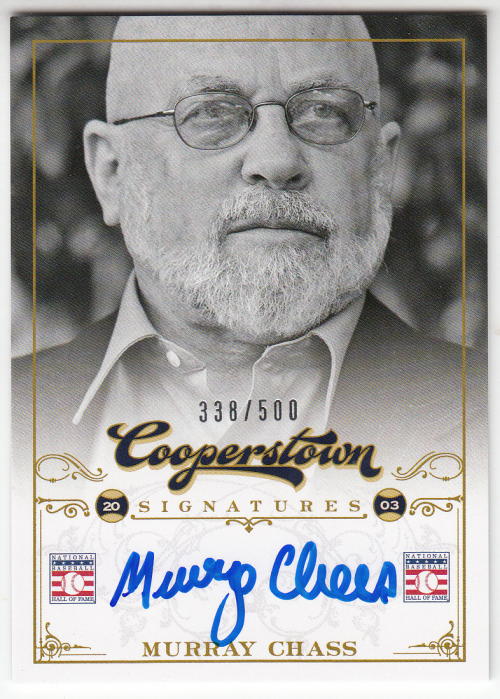 2012 Panini Cooperstown Signatures #97 Murray Chass/500