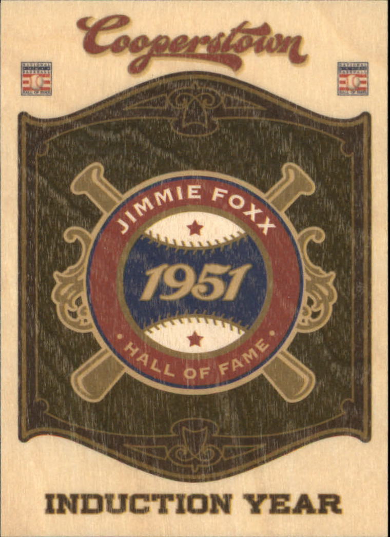 2012 Panini Cooperstown HOF Classes Induction Year #5 Jimmie Foxx