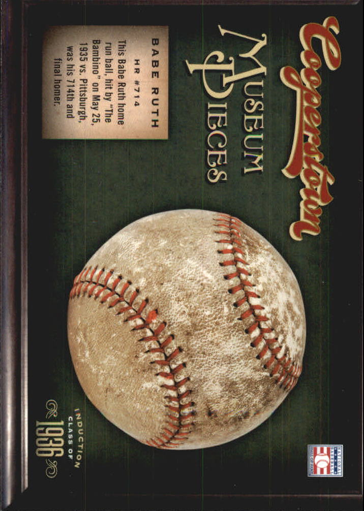 2012 Panini Cooperstown Museum Pieces #4 Babe Ruth