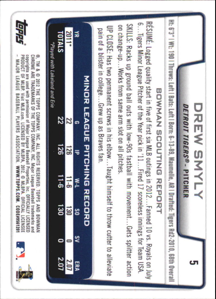 2012 Bowman Chrome Draft Baseball Card Pick (Base) - Bild 10 von 96