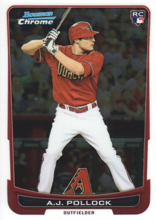 2012 Bowman Chrome Draft #9 A.J. Pollock RC