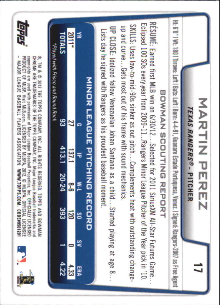 2012 Bowman Chrome Draft Baseball Card Pick (Base) - Bild 26 von 96
