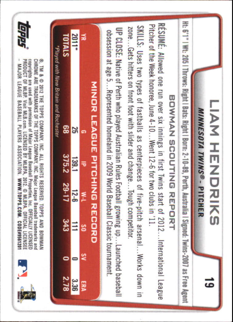 2012 Bowman Chrome Draft Baseball Card Pick (Base) - Bild 30 von 96