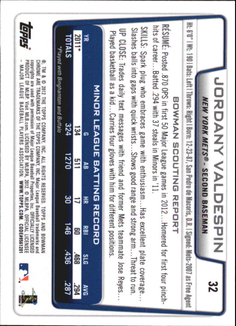 2012 Bowman Chrome Draft Baseball Card Pick (Base) - Bild 54 von 96