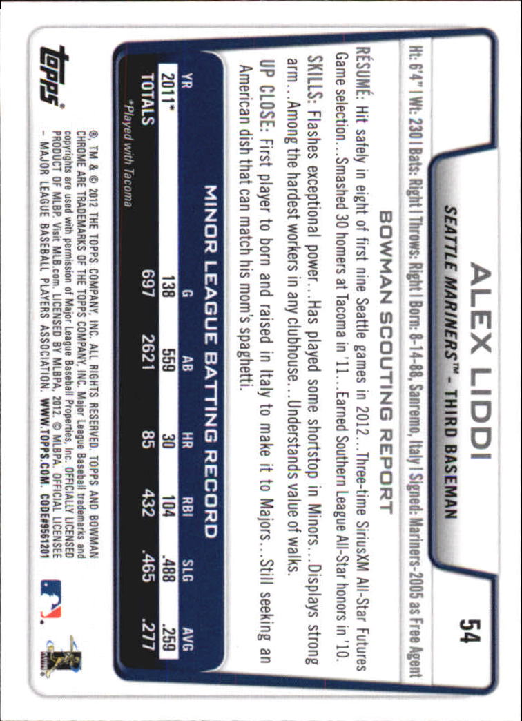 2012 Bowman Chrome Draft Baseball Card Pick (Base) - Bild 94 von 96