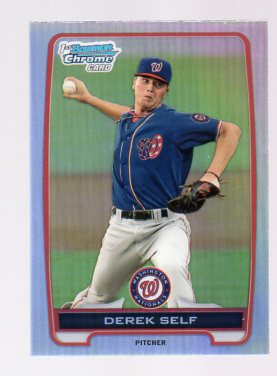 2012 Bowman Chrome Draft Draft Picks Refractors #BDPP65 Derek Self