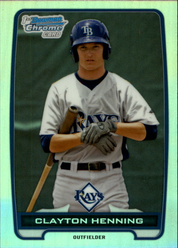 2012 Bowman Chrome Draft Draft Picks Refractors #BDPP81 Clayton Henning